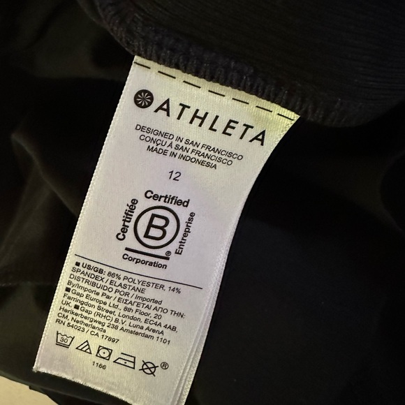 ATHLETA Brooklyn Mid Rise Ankle Pant Size 12 Black #198671‎ - Picture 8 of 14